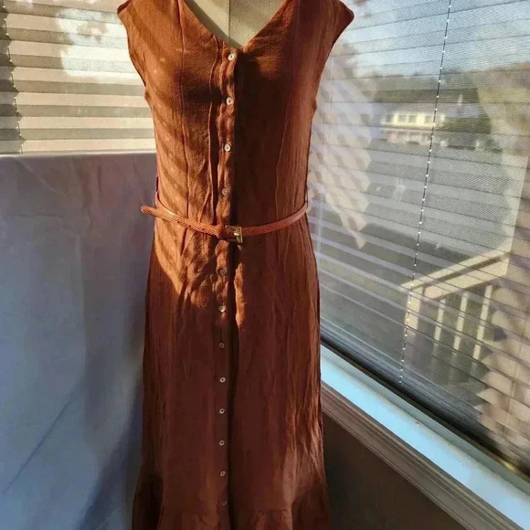 NANETTE LEPORE V-neck Button Front Midi Dress Size 6 - Picture 8 of 8